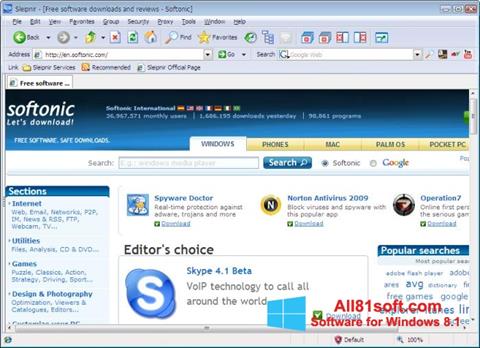 Capture d'écran Sleipnir pour Windows 8.1
