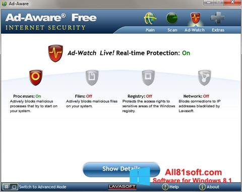 Capture d'écran Ad-Aware pour Windows 8.1