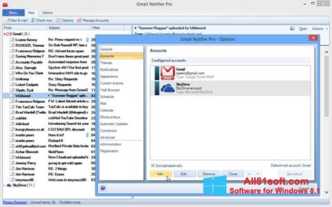 Capture d'écran Gmail Notifier pour Windows 8.1
