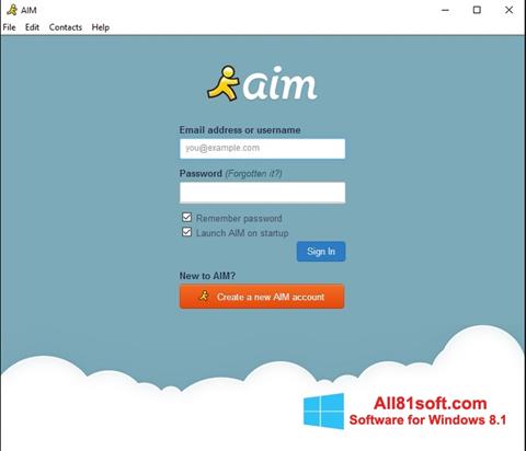 Capture d'écran AOL Instant Messenger pour Windows 8.1