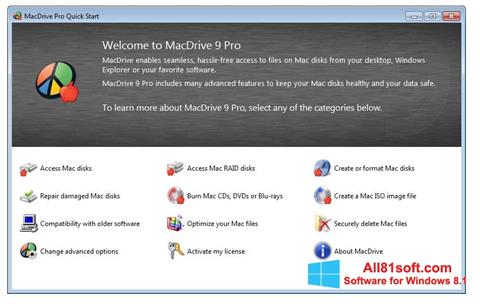Capture d'écran MacDrive pour Windows 8.1
