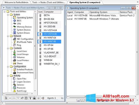 Capture d'écran Remote Administration Tool pour Windows 8.1