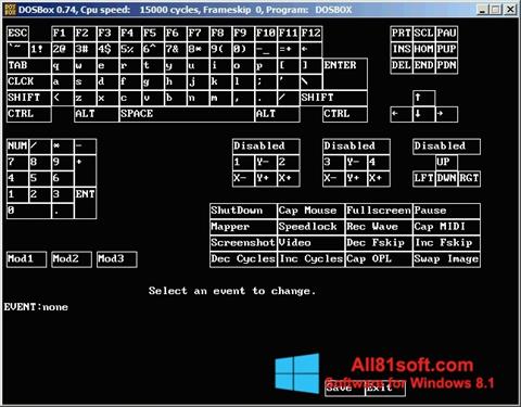 Capture d'écran DOSBox pour Windows 8.1