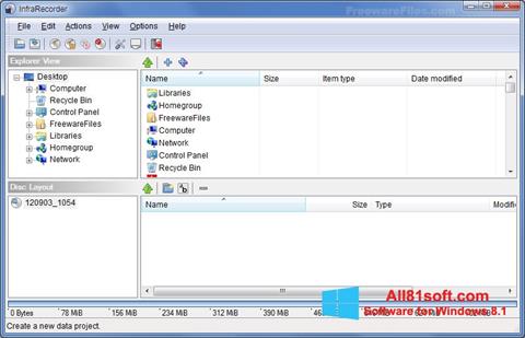 Capture d'écran InfraRecorder pour Windows 8.1