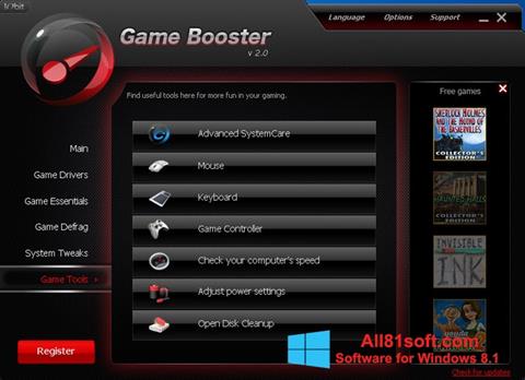 Capture d'écran Game Booster pour Windows 8.1