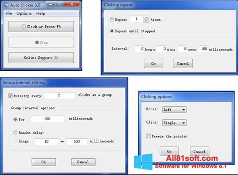 Capture d'écran GS Auto Clicker pour Windows 8.1