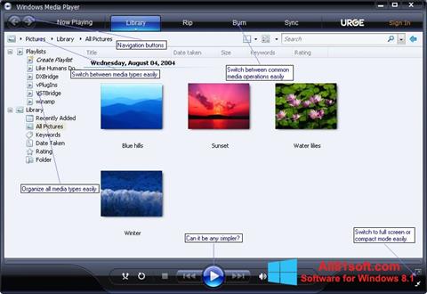 Capture d'écran Media Player pour Windows 8.1
