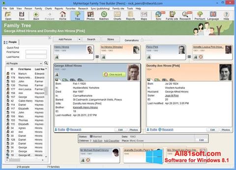 Capture d'écran Family Tree Builder pour Windows 8.1