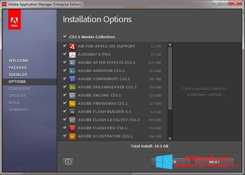 Capture d'écran Adobe Application Manager pour Windows 8.1