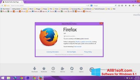 Capture d'écran Mozilla Firefox Offline Installer pour Windows 8.1