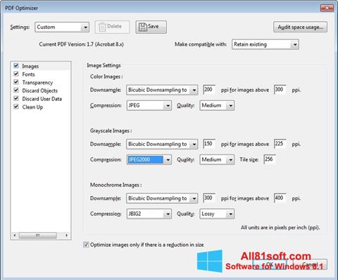 Capture d'écran Adobe Acrobat Pro DC pour Windows 8.1