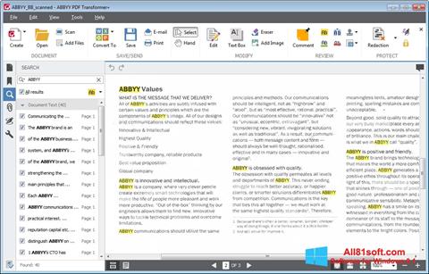 Capture d'écran ABBYY PDF Transformer pour Windows 8.1
