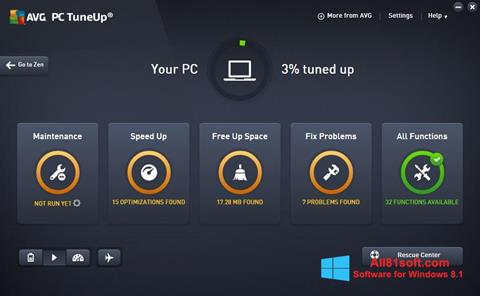 Capture d'écran AVG PC Tuneup pour Windows 8.1