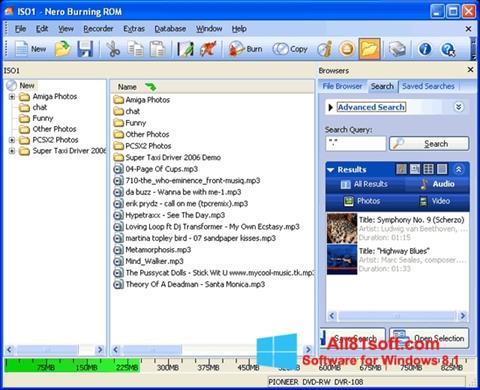 Capture d'écran Nero Burning ROM pour Windows 8.1