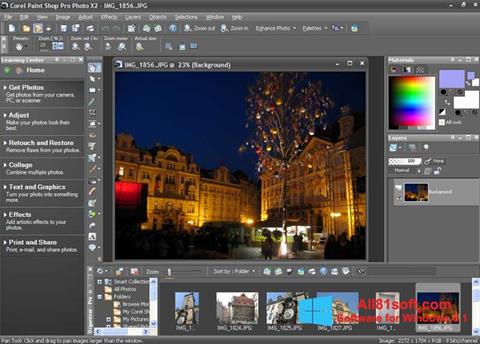 Capture d'écran PaintShop Pro pour Windows 8.1