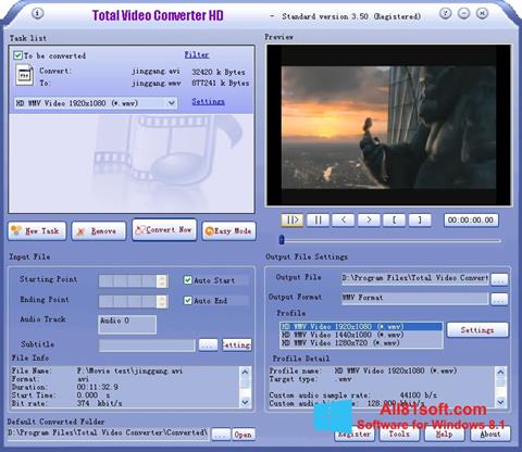 Capture d'écran Total Video Converter pour Windows 8.1