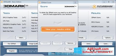 Capture d'écran 3DMark06 pour Windows 8.1