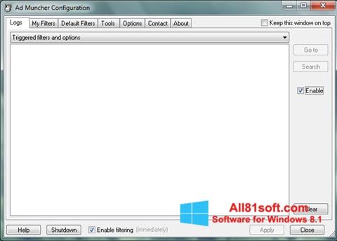 Capture d'écran Ad Muncher pour Windows 8.1