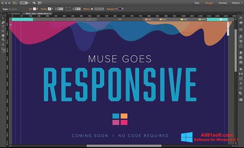 Capture d'écran Adobe Muse pour Windows 8.1