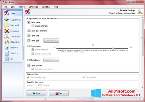 Capture d'écran DupKiller pour Windows 8.1