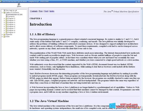 Capture d'écran Java Virtual Machine pour Windows 8.1