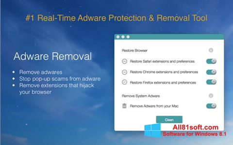 Capture d'écran Adware Removal Tool pour Windows 8.1