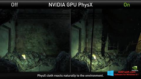Capture d'écran NVIDIA PhysX pour Windows 8.1