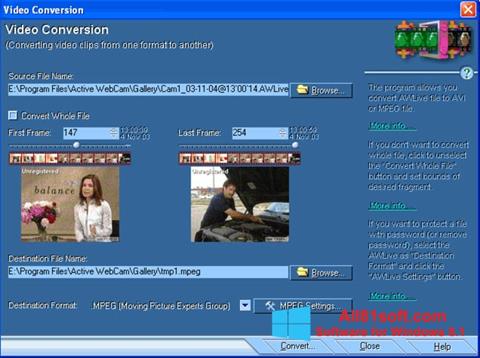 Capture d'écran Active WebCam pour Windows 8.1