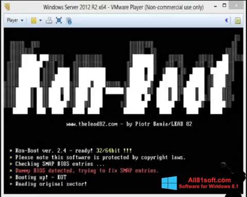 Capture d'écran Kon-Boot pour Windows 8.1