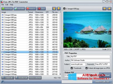 Capture d'écran JPG to PDF Converter pour Windows 8.1