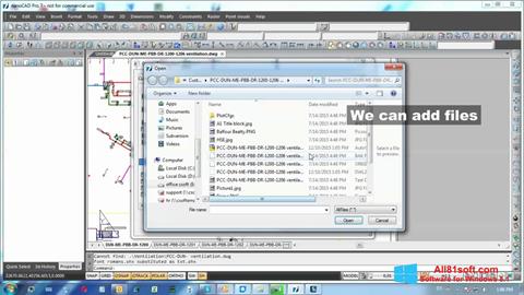 Capture d'écran nanoCAD pour Windows 8.1