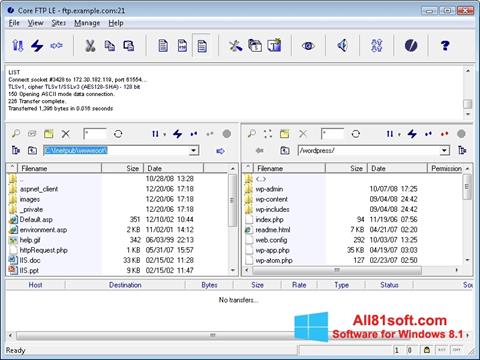 Capture d'écran Core FTP pour Windows 8.1