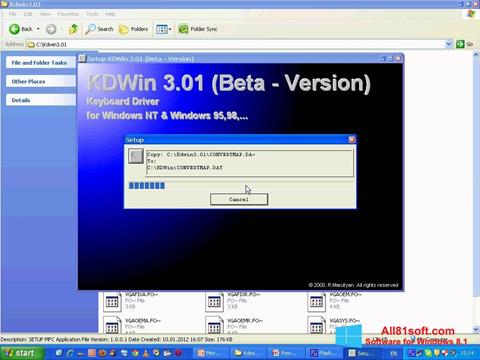 Capture d'écran KDWin pour Windows 8.1
