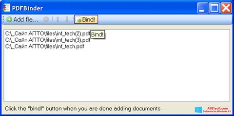 Capture d'écran PDFBinder pour Windows 8.1