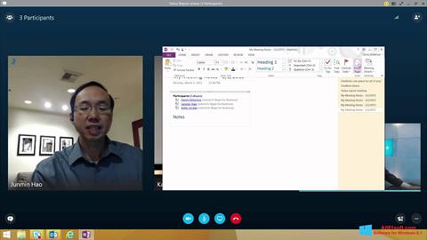 Capture d'écran Skype for Business pour Windows 8.1
