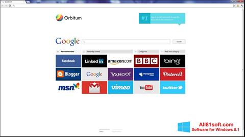Capture d'écran Orbitum pour Windows 8.1