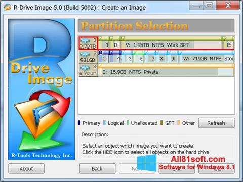 Capture d'écran R-Drive Image pour Windows 8.1