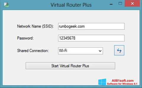 Capture d'écran Virtual Router Plus pour Windows 8.1
