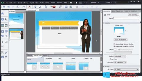 Capture d'écran Adobe Captivate pour Windows 8.1