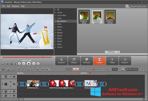 Capture d'écran Movavi Video Suite pour Windows 8.1