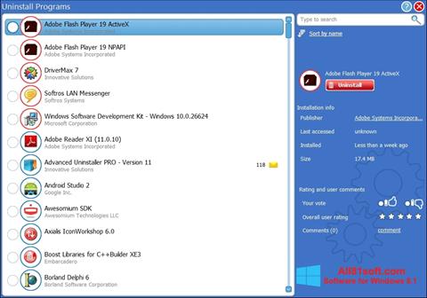 Capture d'écran Advanced Uninstaller PRO pour Windows 8.1