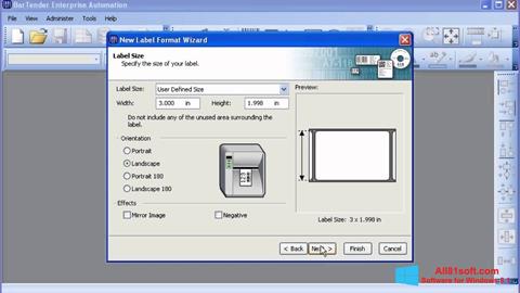 Capture d'écran BarTender pour Windows 8.1