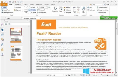 Capture d'écran Foxit Reader pour Windows 8.1