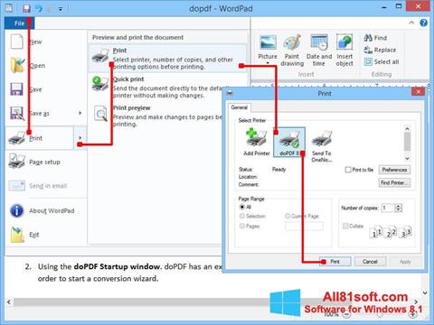 Capture d'écran doPDF pour Windows 8.1