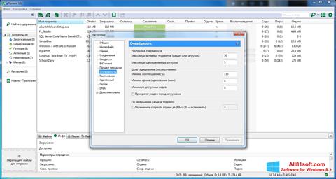 Capture d'écran uTorrent pour Windows 8.1