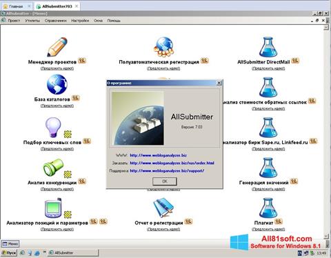 Capture d'écran AllSubmitter pour Windows 8.1