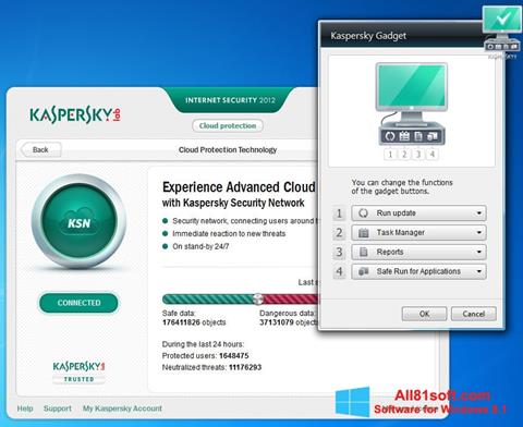 Capture d'écran Kaspersky Internet Security pour Windows 8.1