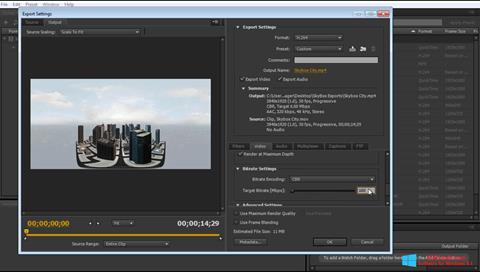 Capture d'écran Adobe Media Encoder pour Windows 8.1