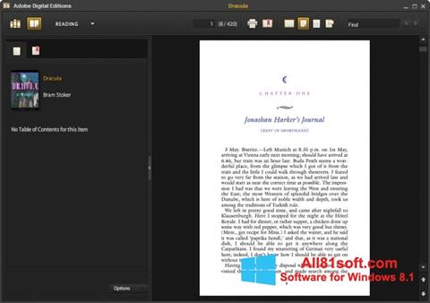 Capture d'écran Adobe Digital Editions pour Windows 8.1