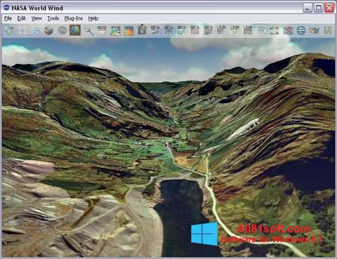 Capture d'écran NASA World Wind pour Windows 8.1